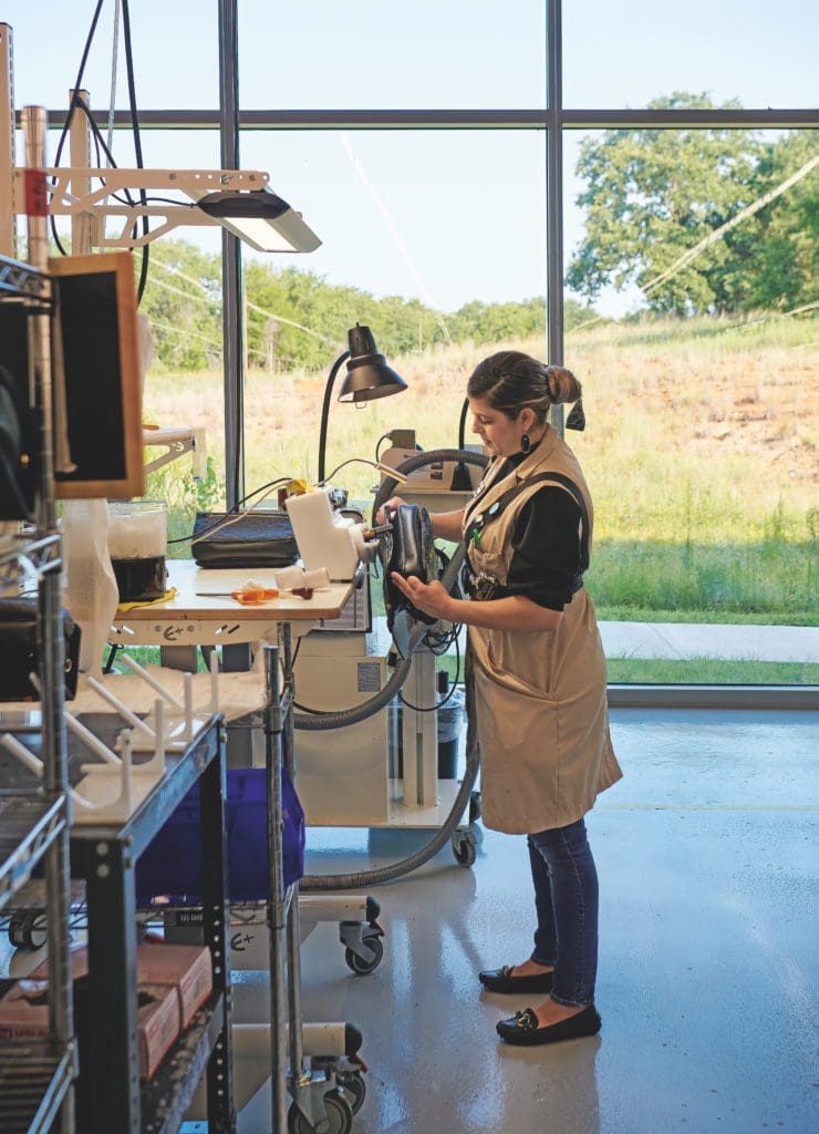 The design of the plant includes plenty of natural light, as it increases the creativity of the craftsmen. Jason Schmid.