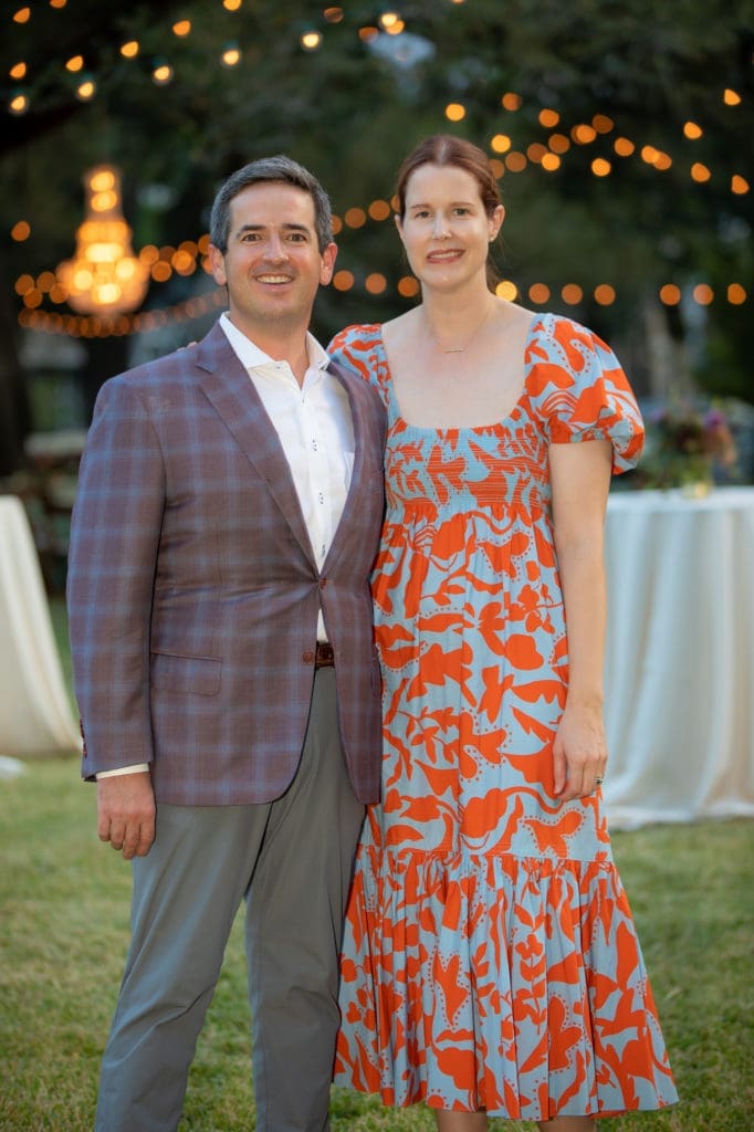 Jacob & Mary Hammon Quinn at The Menil Collection's alfresco 'Party in the Park.' (Photo by Miroma Photography and Design)