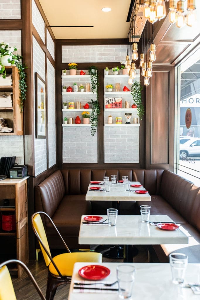 Inside Numero28, situated in Highland Village, the quaint eatery is open lunch and dinner. (Photo by Becca Wright)