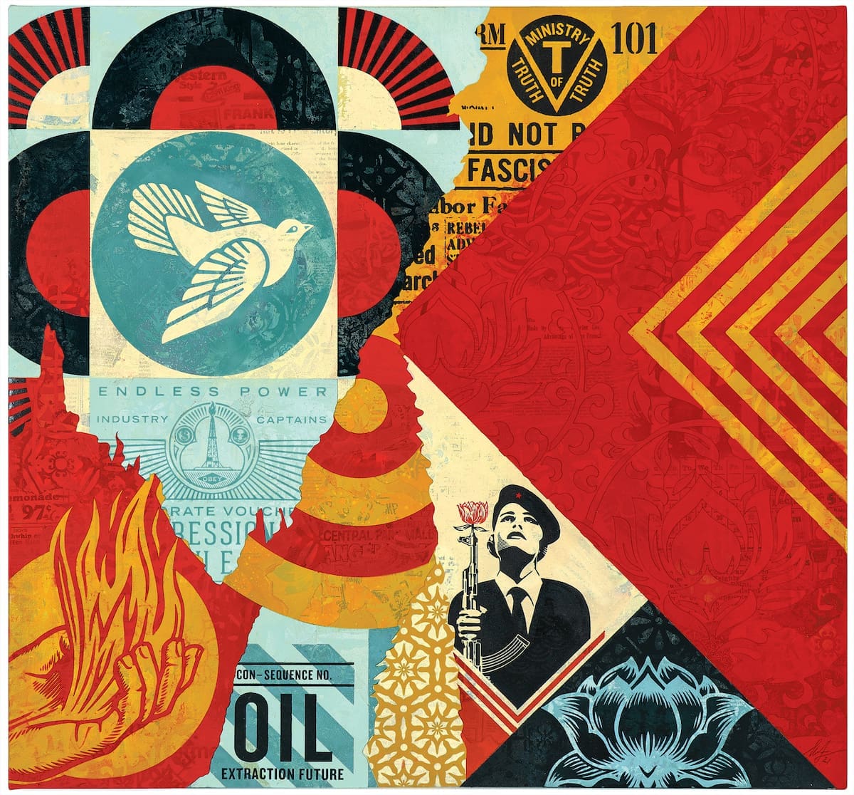 PC EXC – Shepard Fairey, Ideal Power Mural Study, Version 2, 2021