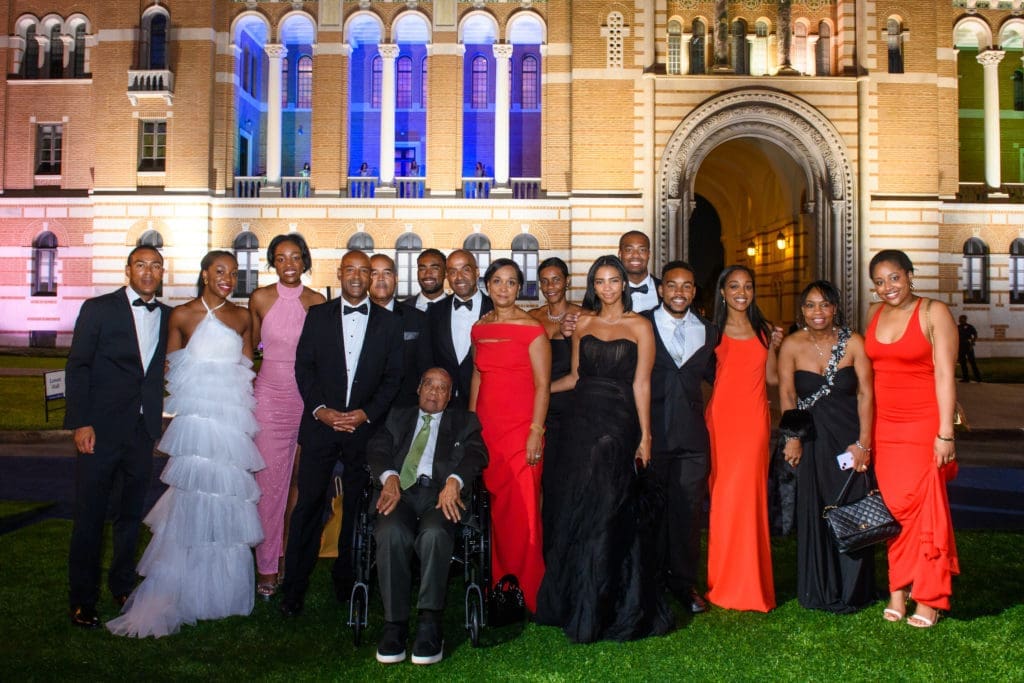 Rice University president Reginald DesRoches and his extended family at 'The Investiture Gala.'