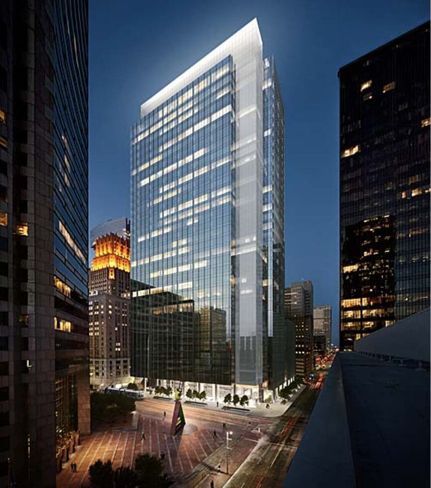 The Bank of America Tower designed by Gensler Houston.