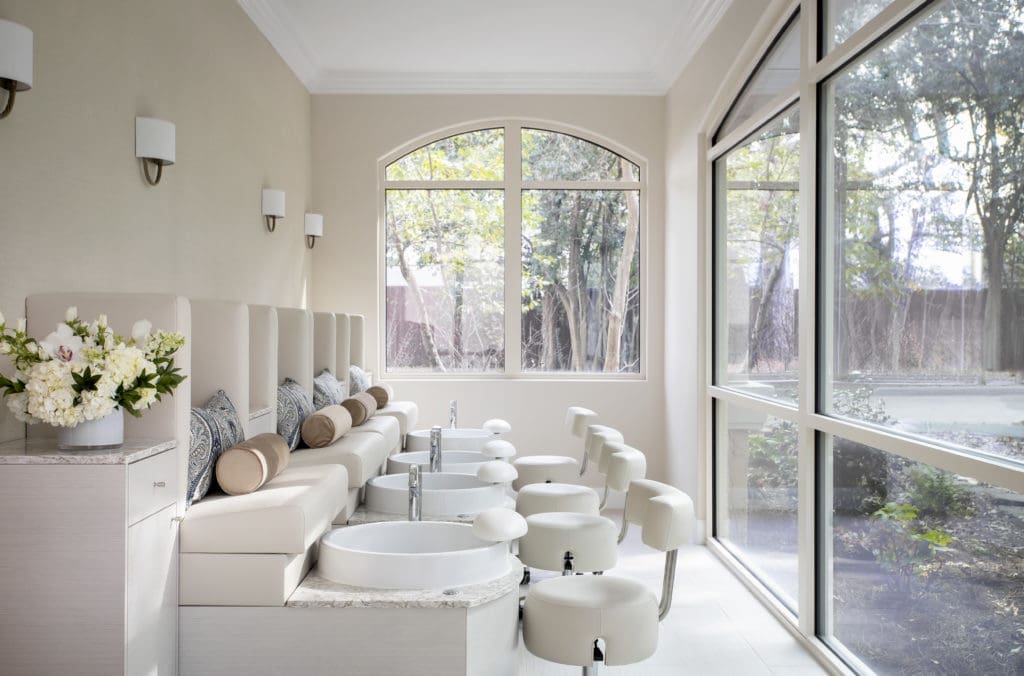 Treat your fingers and toes to a mani-pedi at the recently renovated Trellis Spa Pedicure Vista Room. (Photo by Courtesy of The Houstonian Hotel, Club and Spa)