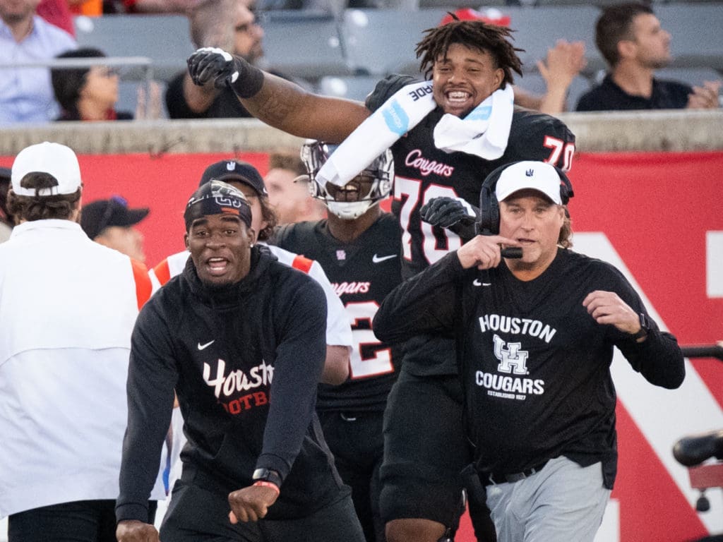 University of Houston coach Dana Holgorsen and the Cougars are excited about their new Big 12 life. But they need to make the fans excited by their play. (Photo by F. Carter Smith)