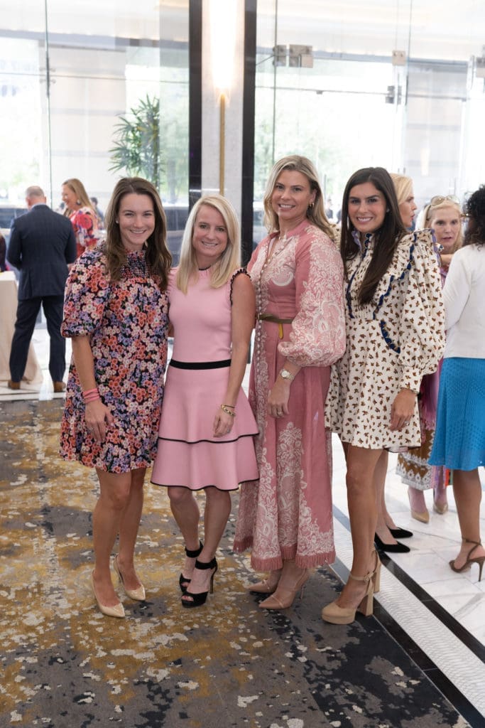 Virginia Williams, Wesley Simmons, Tara English, Alyssa Skarke at the Memorial Hermann Foundation 'Razzle Dazzle' luncheon. (Photo by Wilson Parish)