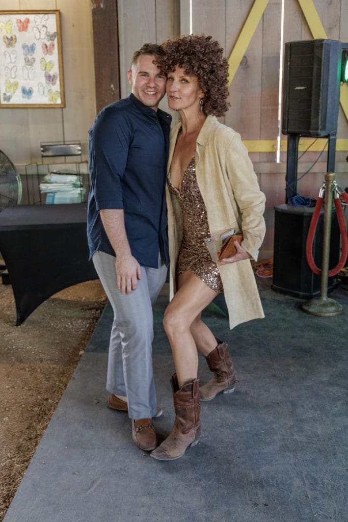 The Halles sponsor Big Ass Fans' Christian Miller, Zuzana Kastleman at Disco Cowboy Thank You Party (Photo by Jordan Geibel)