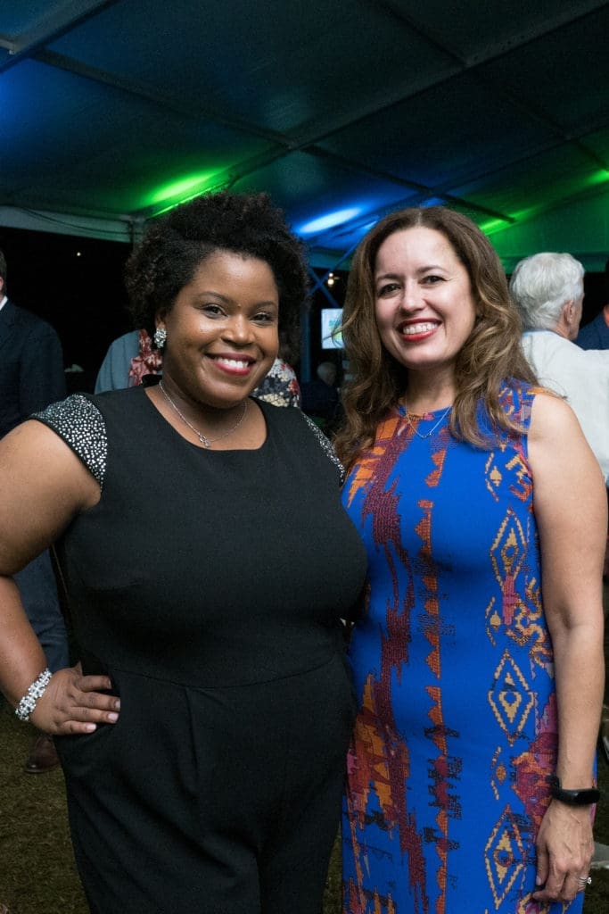 Patra Bannon-Isaac, Nory Angel at the Buffalo Bayou Partnership gala. (Photo by Daniel Ortiz)