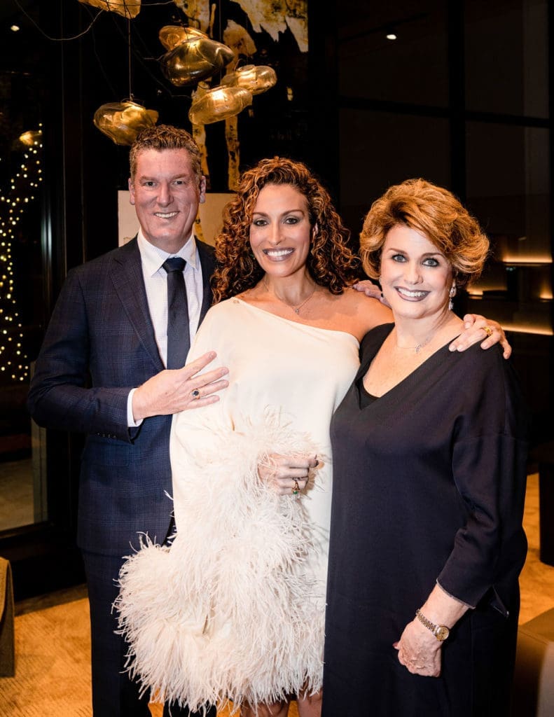 Frank Perabo, CAM Studio owner Carla Muñoz, Carmen Gonzalez at CAM Studio Poliform Grand Opening

 (Photo by Shane Dante)