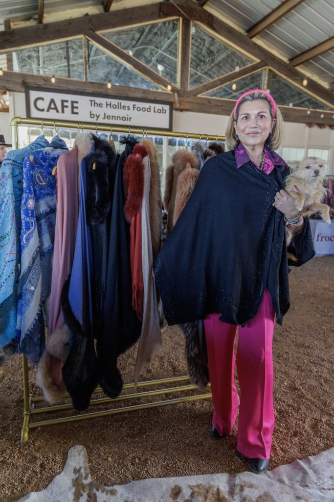Valerie Willette mans La Lo La Clothing booth at The Halles Sip & Shop   (Photo by Jordan Geibel)