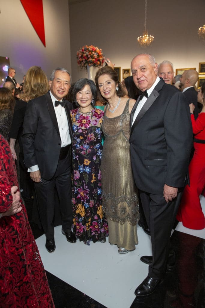 Albert & Anne Chao, Lily & Hamid Kooros at the  Museum of Fine Arts Houston Grand Gala Ball(Photo by Jenny Antill)