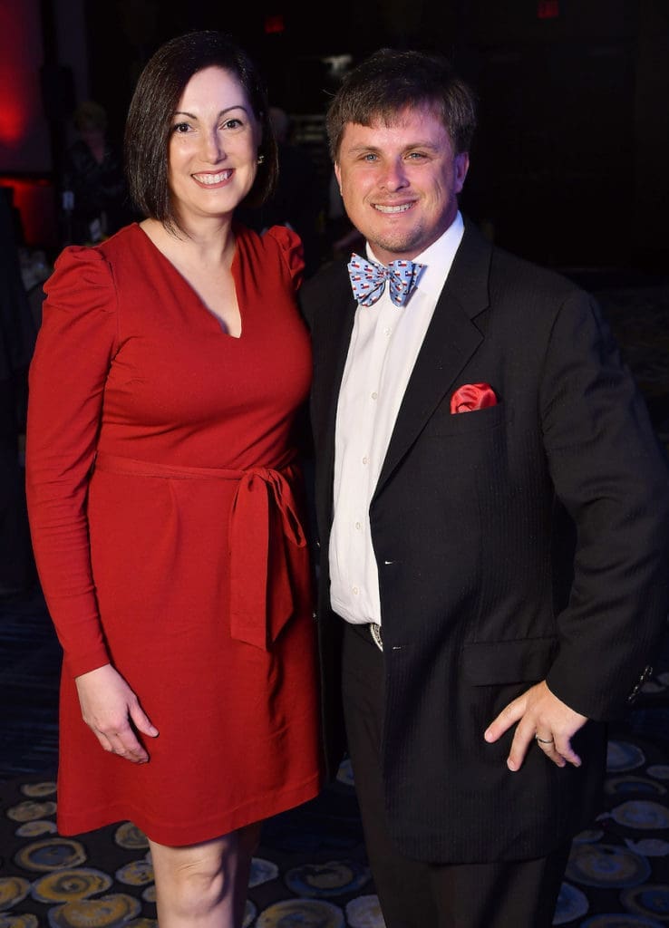 Amie and Corbett Parker at the iWrite Gala at the Hilton Americas Hotel.  (Dave Rossman photo) (Photo by Dave Rossman)