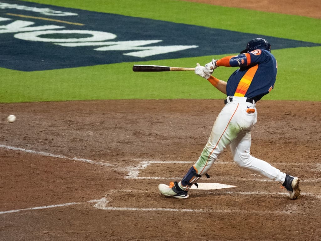 Jeremy Pena's sweet stroke made him the World Series MVP. As a rookie. (Photo by F. Carter Smith)