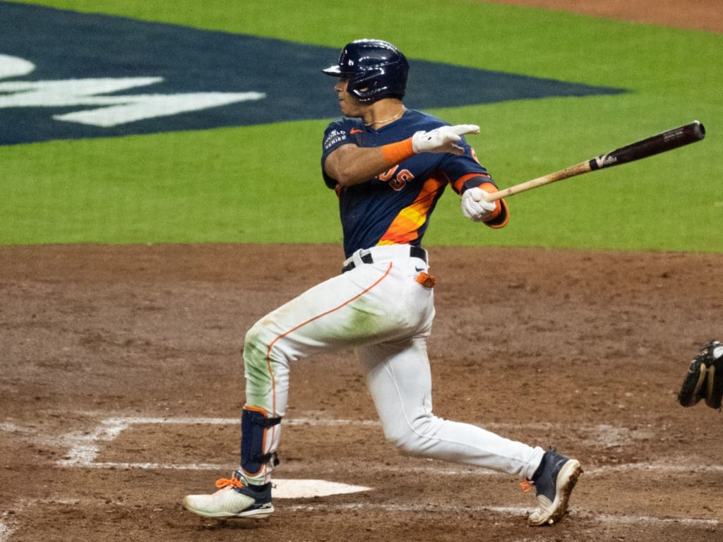 Jeremy Pena continues to prove he is one of baseball's biggest young stars in recent memory. (Photo by F. Carter Smith)