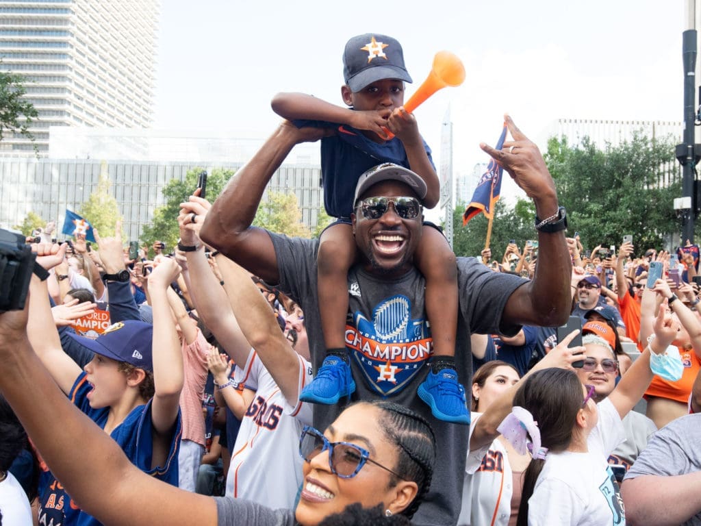 Houston Astros fans are all in on baseball's new dynasty. (Photo by F. Carter Smith)
