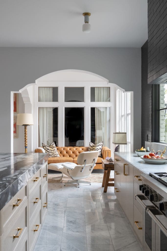 The heart of this home includes its adjoining sun room. Photo by Michael Hunter.