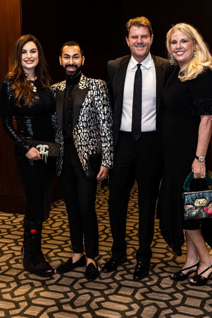 Brigitte Kalai, Fady Armanious, Bill Baldwiin,Susan Dabbar at Una Notte in Italia (Photo by Steven Taylor)