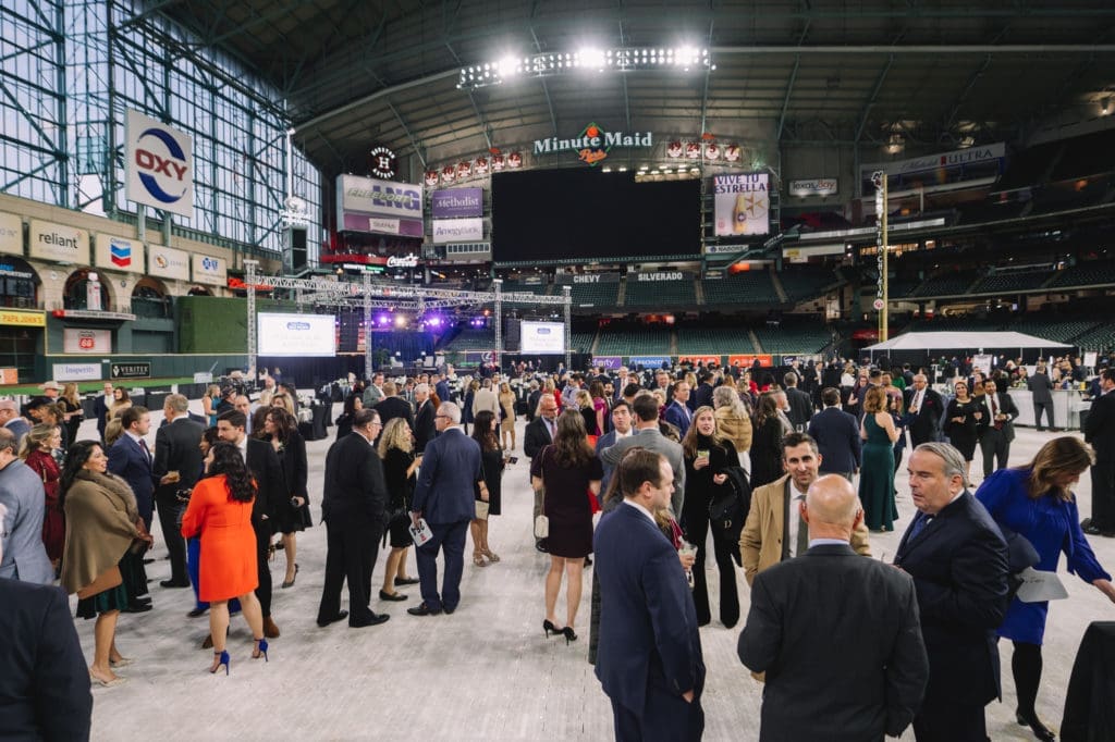 More than 500 Crime Stoppers supporters joined the Crime Stoppers fundraiser at Minute Maid Park. (Photo by CatchlightGroup.com)
