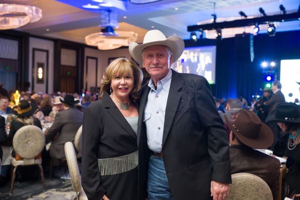 Cyndy Garza Roberts & Thomas Roberts at the TEACH fundraiser at the Post Oak Hotel. (Photo by Daniel Ortiz)