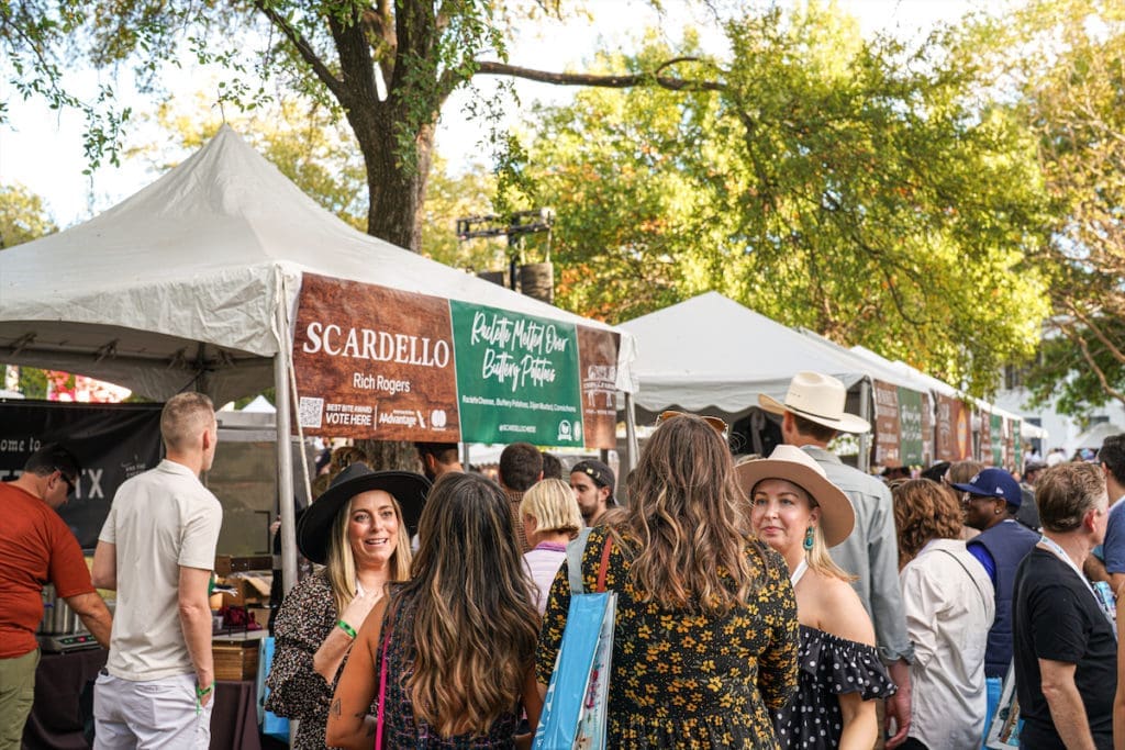 Scenes from the 2022 Main Event, the grand finale of the annual Chefs for Farmers food and wine festival in Dallas' Old City Park.

(Scardello) 
 (Photo by Robert Lerma)