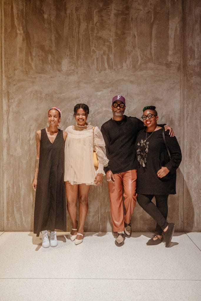 Karrie Calloway, Danielle Watkins, Kevin Barnett, Janice Bond at the CoolxDad Color Box Kickoff at Art Is Bond (Photo by William Issac)