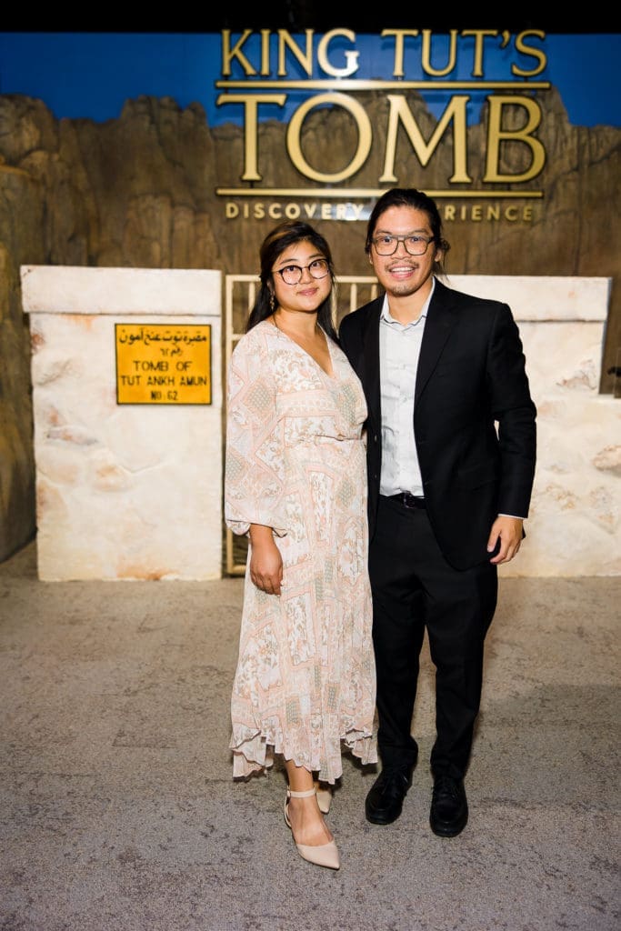 Eva & Matthew Wong at the HMNS mummy reveal soirée. (Photo by Mike Rathe)