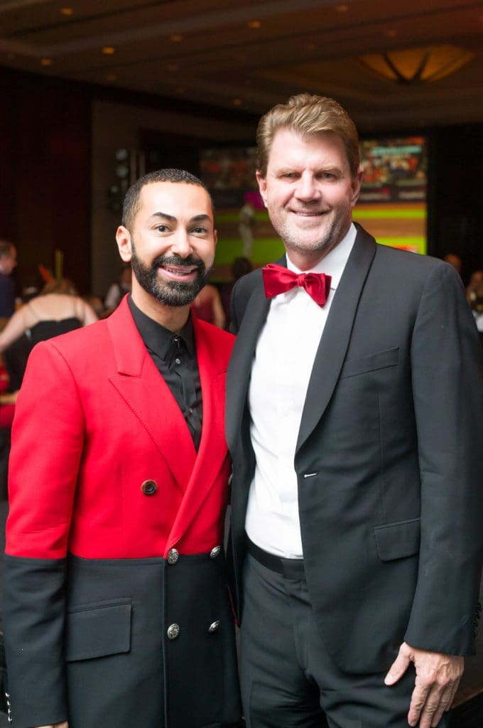 Fady Armanious & Bill Baldwin at the HPFA Foundation's 'Red Hot Gala' at the Royal Sonesta Hotel. (Photo by Daniel Ortiz)