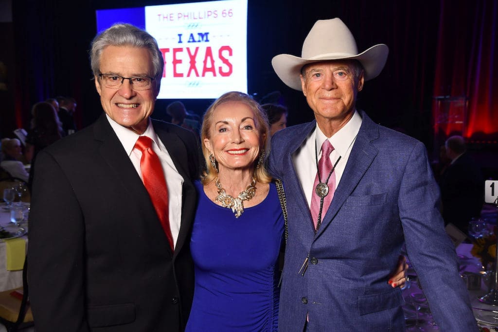 Carl & Katherine Evans, J.P. Bryan at the iWrite Gala at the Hilton Americas Hotel. (Photo by Dave Rossman)