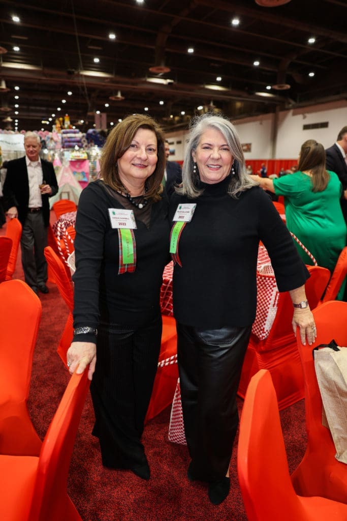 Cecilia Campbell, Tracey Williford at the Houston Ballet Nutcracker Market Preview Party. (Photo by Melissa Taylor)