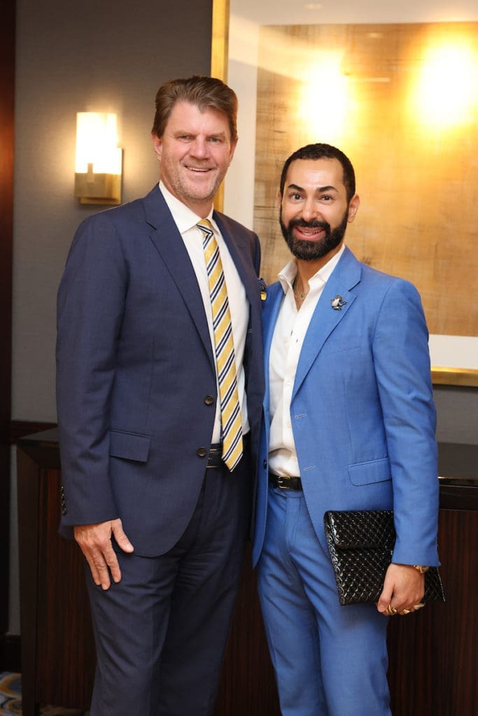 Bill Baldwin & Fady Armanious at Holocaust Museum Houston Guardian of the Human Spirit Award luncheon.