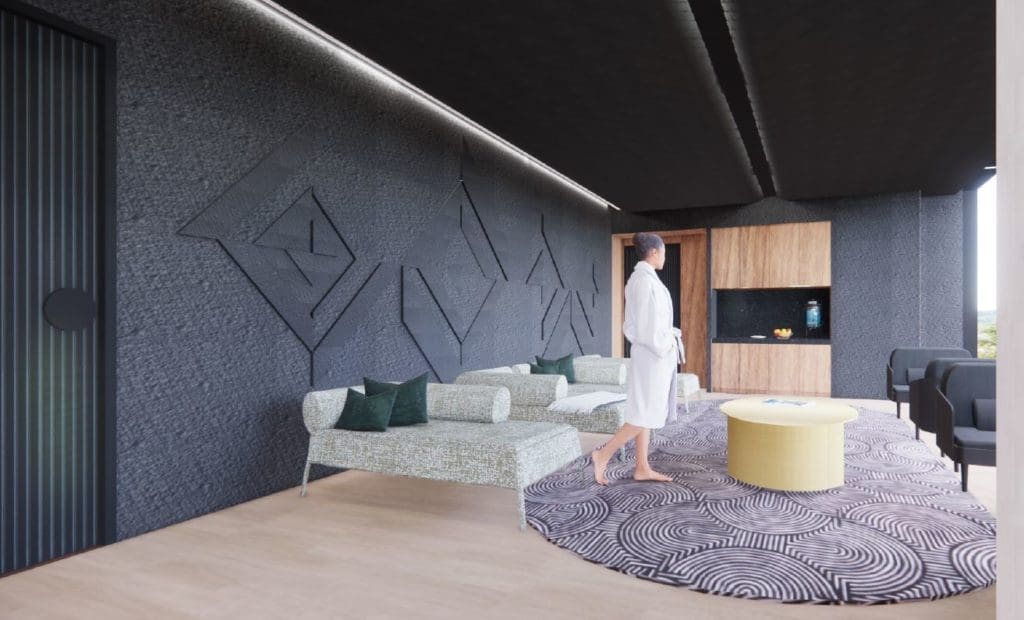 Living right above a hotel spa is the ultimate treat. 