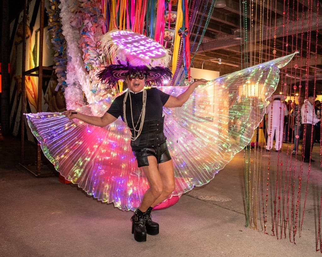 J. Michael Soliz at the Orange Show Gala (Photo by David DeHoyos)