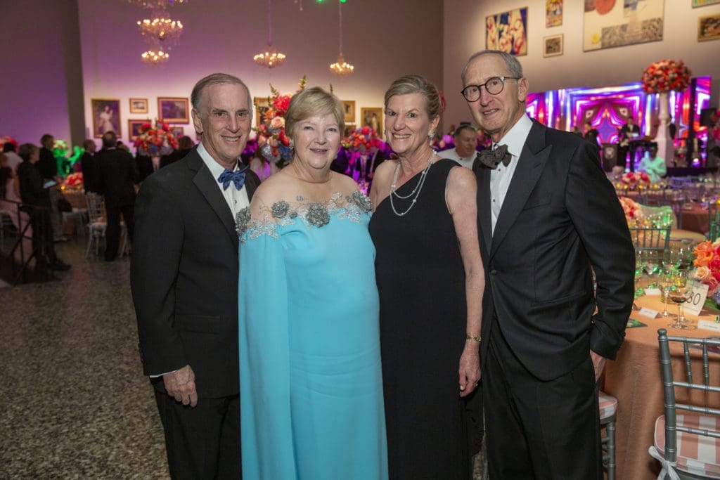 Jack & Leslie Blanton, Kathy & John Orton at the Museum of Fine Arts Houston Grand Gala Ball  (Photo by Jenny Antill)