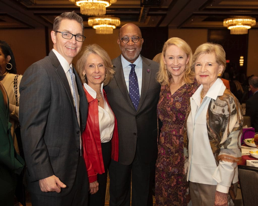 Jeff Waugh, Gail Turner, Ron Kirk, Jessica Turner Waugh, Caren Prothro (Photo by Tamytha Cameron and Celeste Cass)