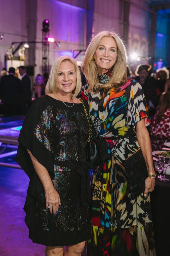 Katy Deal, Janet Hobby at the Houston Arts Alliance Add on Art Gala (Photo by Johnny Than)
