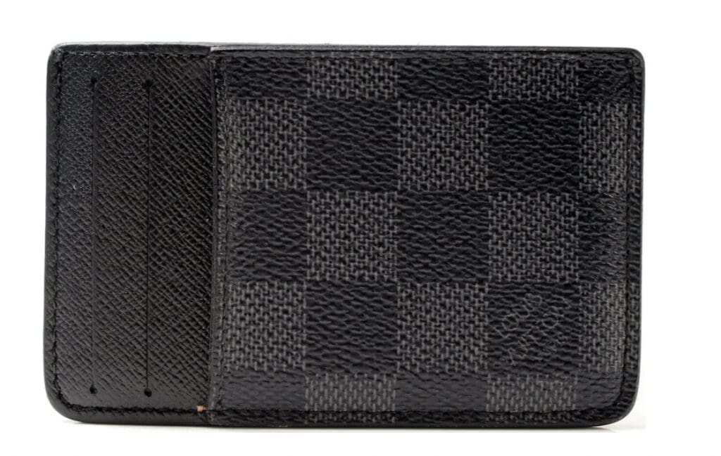 Neo Porte Cartes Card Holder Damier Graphite