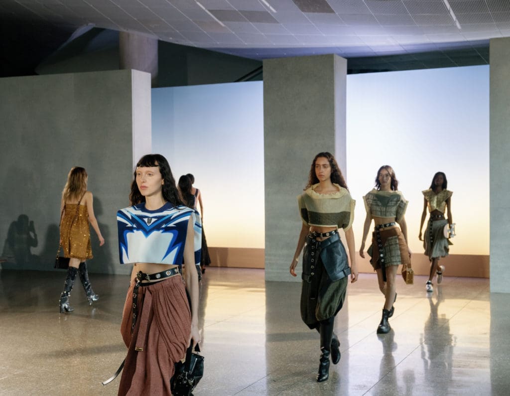 More from the Louis Vuitton women's cruise 2023 collection. Photo Megan Kay.