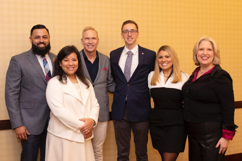ProtectHER Award Recipient Santander Consumer USA Foundation, Inc. Francisco Pineda, Jaime Patrick, Don Smith, Baxter Cantrell, Kelli Chavez-McDonald, Suzanne Massey (Photo by Tamytha Cameron and Celeste Cass)
