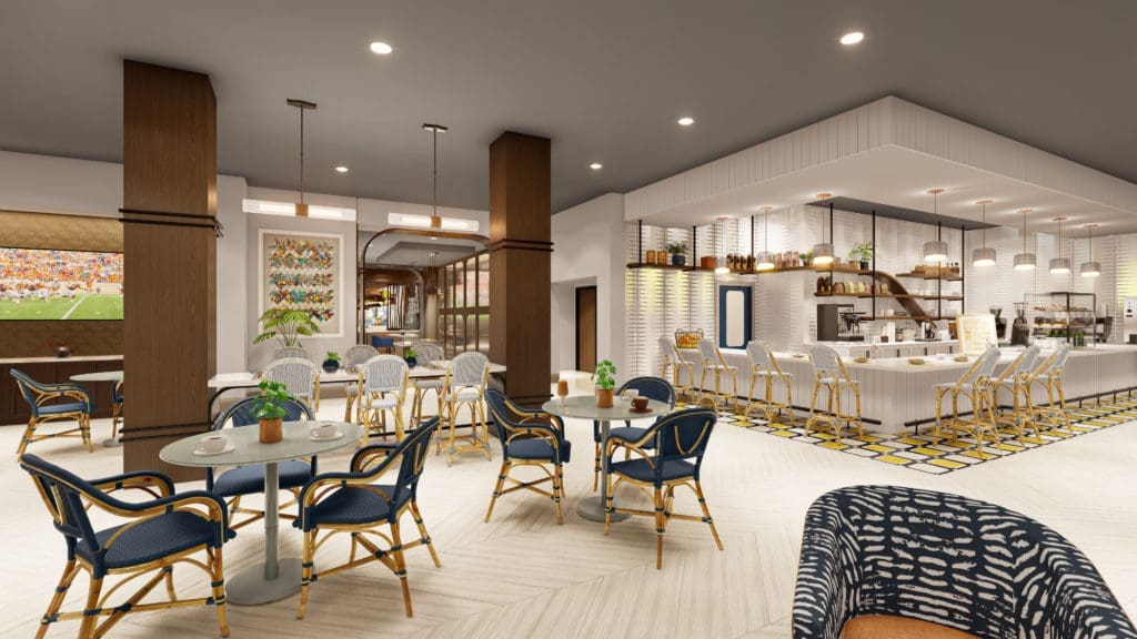 Pyles is crafting menus for the Hacienda's Bistro Cafe as well. 