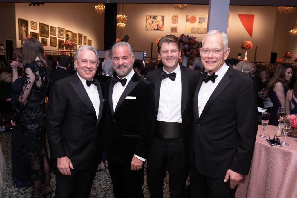 Reggie Smith, Terry Wayne Jones, Bill Baldwin, Jay Jones at the Museum of Fine Arts Houston Grand Gala  (Photo by Jenny Antill)
