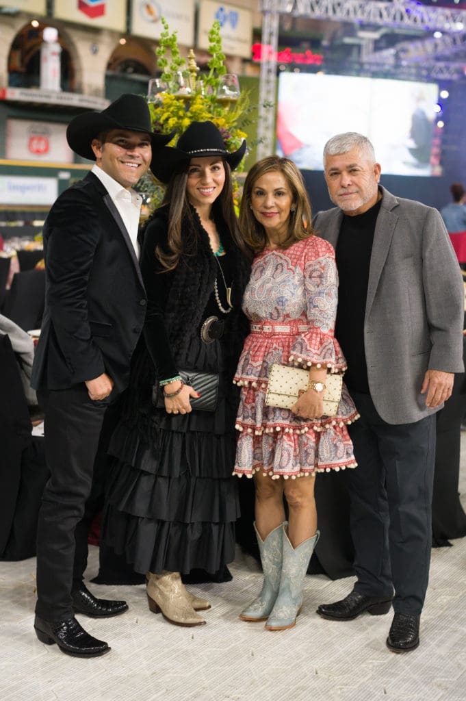 Ruben, Christina, Teresa and Ruben Flores at the Shriners Children’s Celebration of the Century on the field at Minute Maid Park. (Photo by Daniel Ortiz)