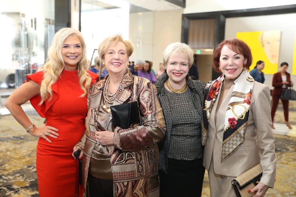 Tammie Anne Johnson, Jerre Williams Parsons, Leila Perrin, Chris Kase at the Women of Substance luncheon. (Photo by Priscilla Dickson)