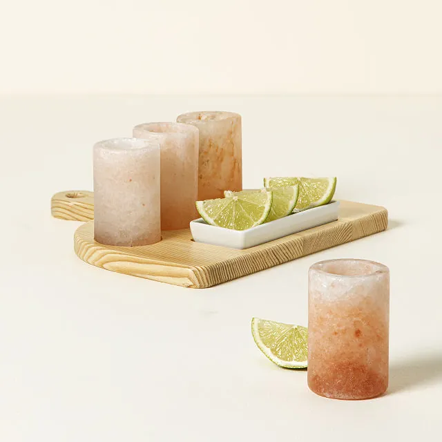 Did someone say shots? Gift these reusable hand-carved Himalayan Salt Glasses to a tequila-lover. (Photo: Uncommon Goods)
