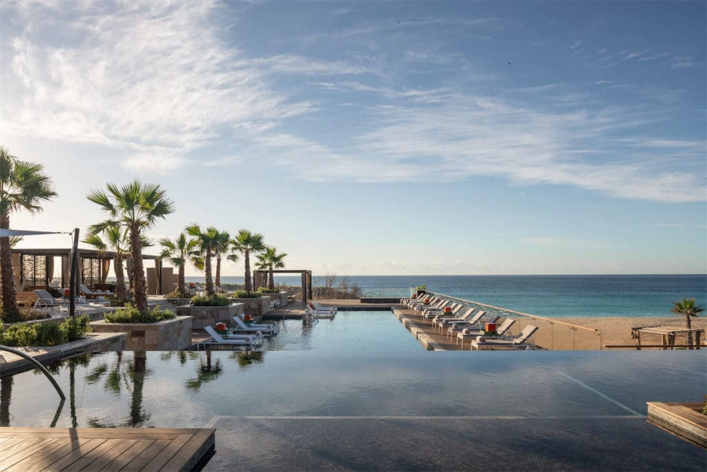 Zadun's main pool overlooks the ocean.