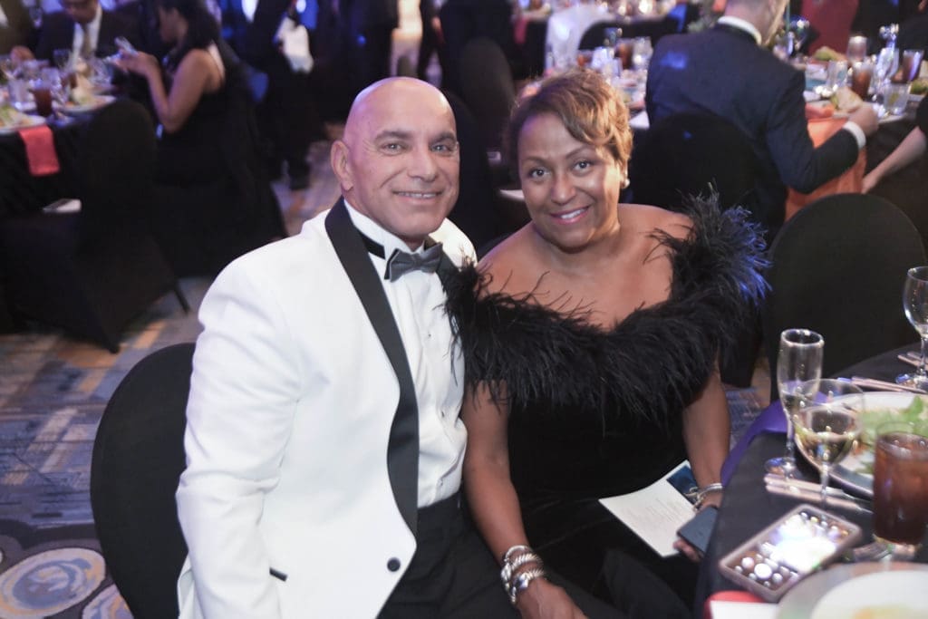 Mike & Leanne Alvarez at the UNCF gala.