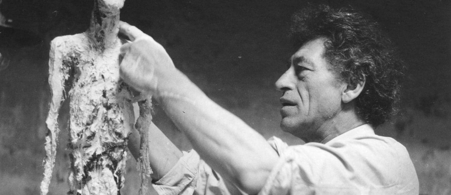 Giacometti Working on the Plaster, 1959
