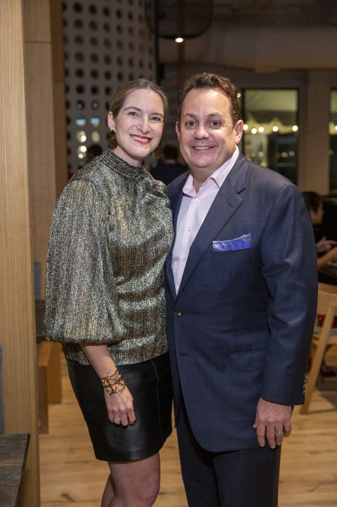 Amy & Kevin Holmes at the Texas Children's Hospital Ambassadors Holiday Party  (Photo by Jenny Antill Photography)