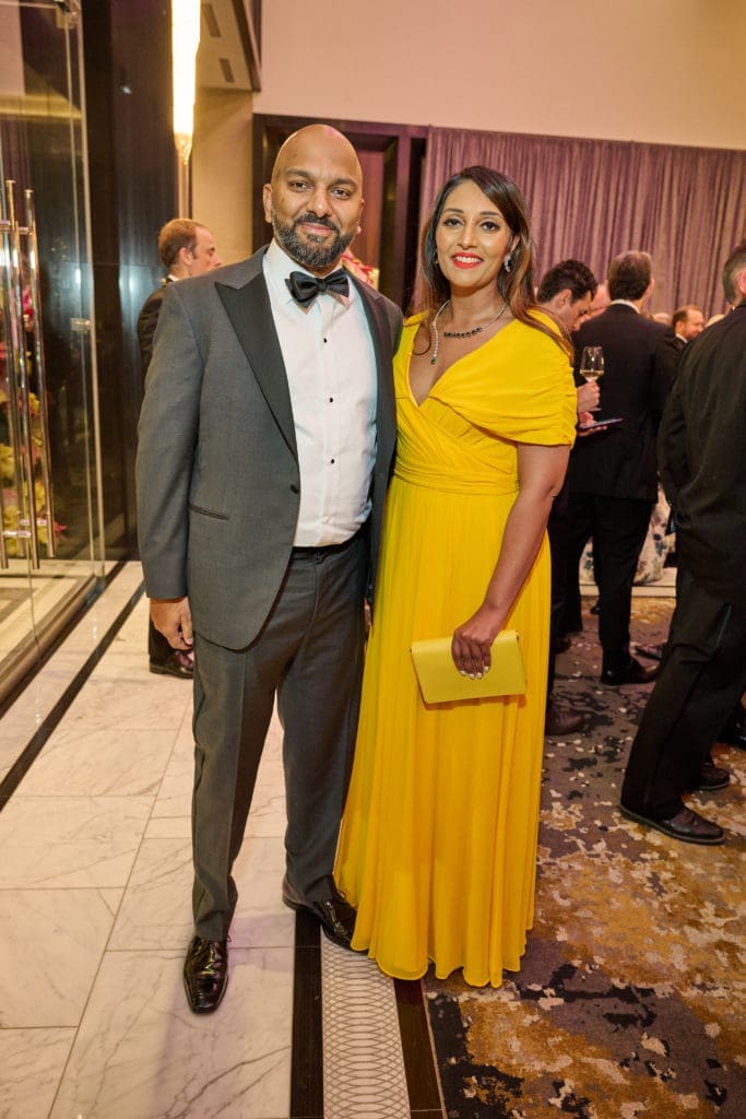 Anish Simon, Heetal Patel at the Spindletop Holiday Ball. (Photo by Fulton Davenport/PWL Studio)