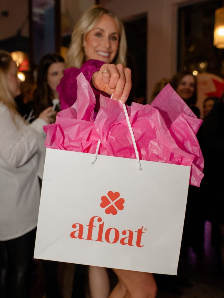 Ashley Holland at the afloat Giftmas party (Photo by Sara Donaldson and Jonathan Zizzo)
