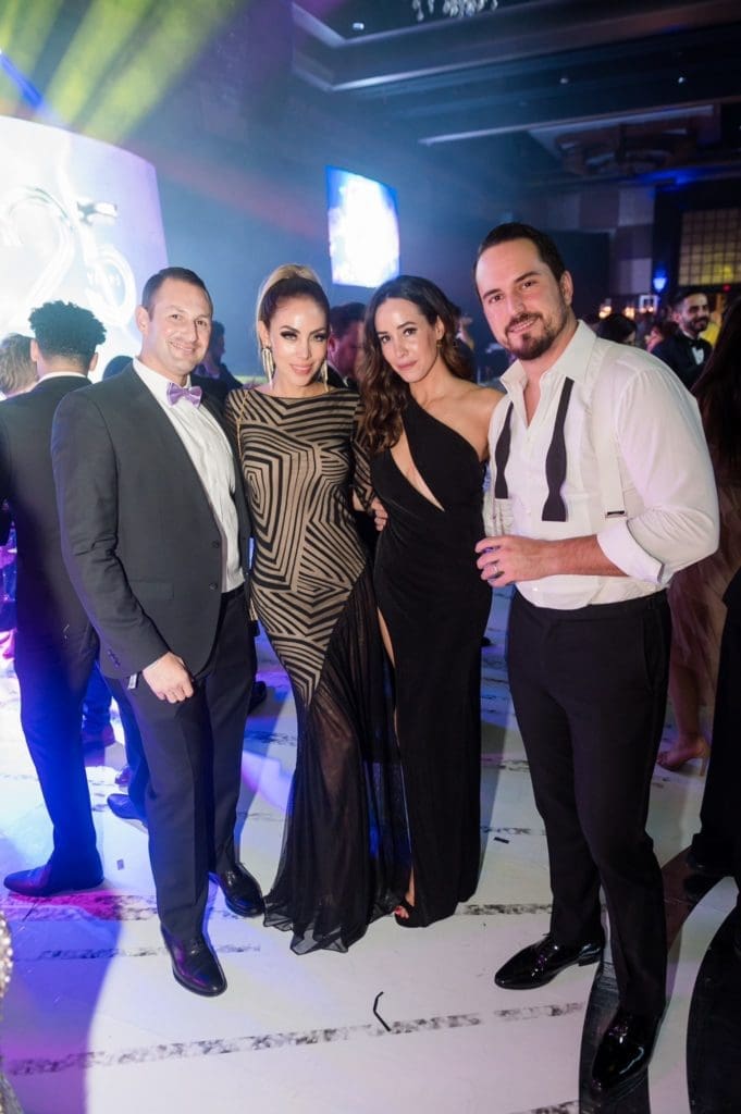 Ben Wolf, Esther Anaya, Liz Kennedy, Claude Zdanow at ZT Corporate Chairman's Ball held at the Hilton Americas-Houston. (Photo by Composure Studios and Black Frame Photo)