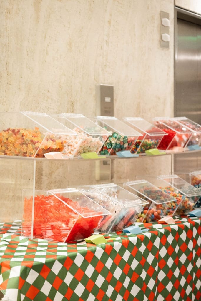 Thompson Dallas Candy Shoppe — a pop-up candy shop will satisfy every holiday craving.
